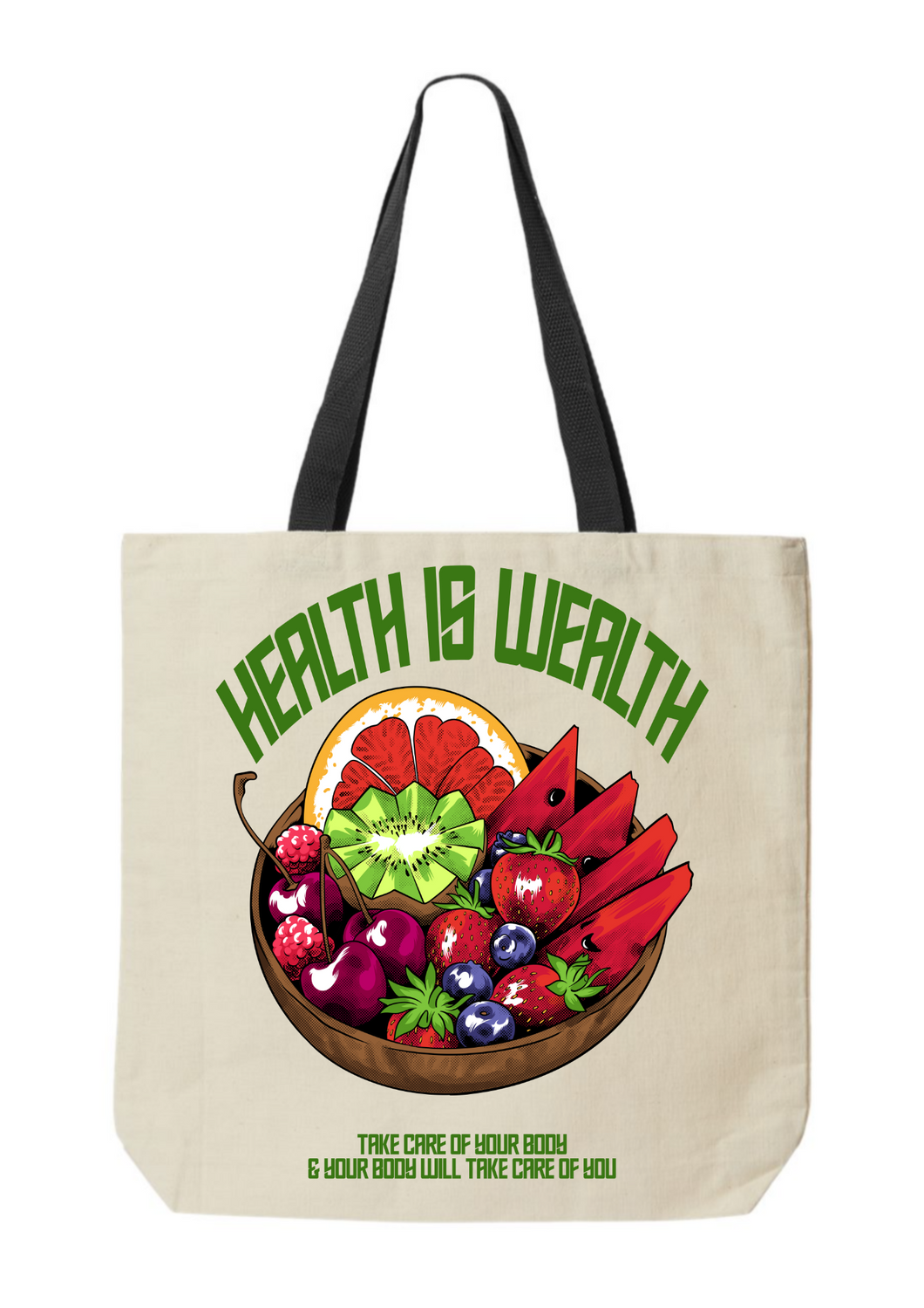 Health Is Wealth Tote